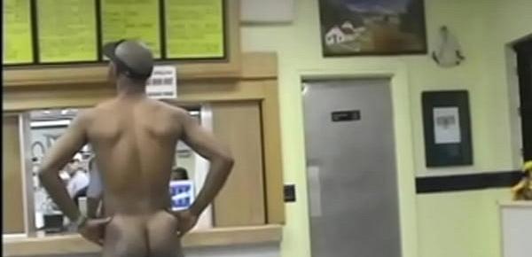  Guy Walks into fast food restaurant naked